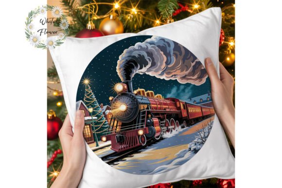 Christmas Steam Train Winter Night Clipa: Illustrations Review