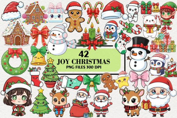 Kawaii Joy Christmas Sublimation Clipart Review