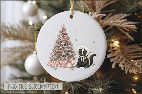 Review: Baby Skunk Christmas Ornament PNG for Embroidery