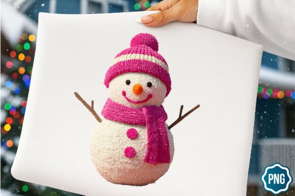 Review: Christmas Faux Yarn Crochet Snowman PNG Illustrations