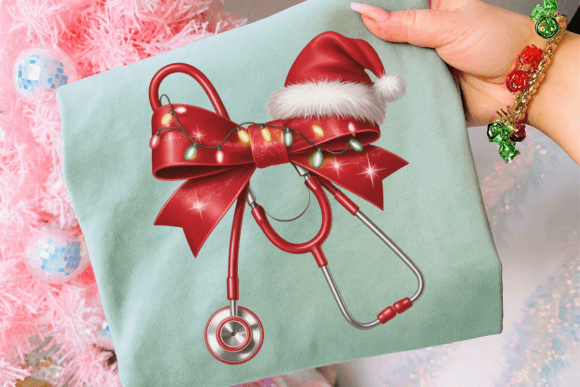 Review: Christmas Nurse Stethoscope Bow PNG Illustrations