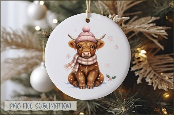 Review: Highland Cow My Christmas Ornament PNG Illustrations