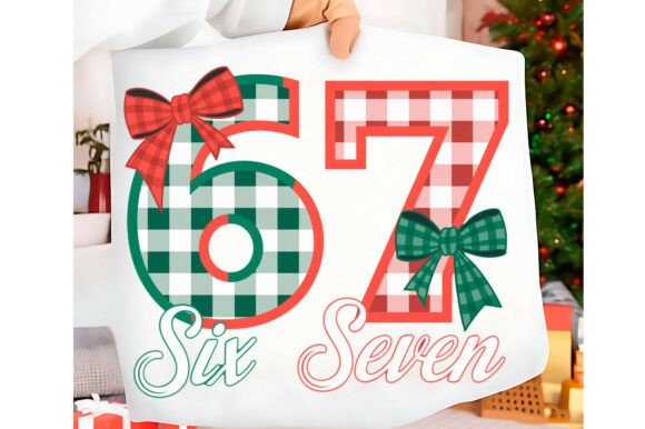 Six Seven Bow SVG: Funny Christmas Illustrations