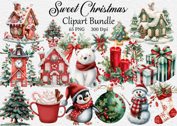 Sweet Christmas Clipart Bundle PNG: A Designer’s Review