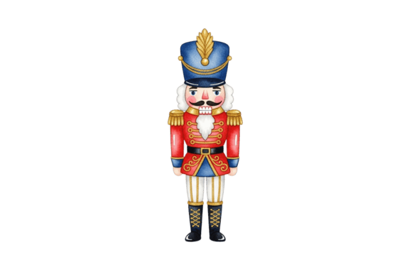 Traditional Christmas Nutcracker Doll Illustrations