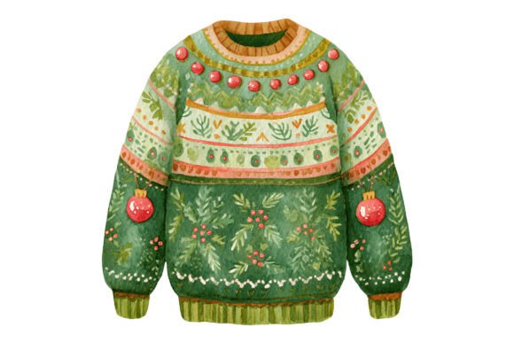 Ugly Christmas Sweater Lights Illustrations Review